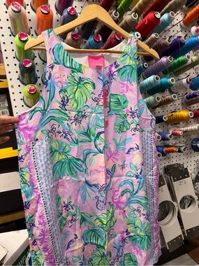 Lilly Pulitzer Multicolor Tropical Print Dress - Pink, Green, Purple